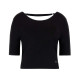 Guess Γυναικεία κοντομάνικη μπλούζα Round Back Bow Tee